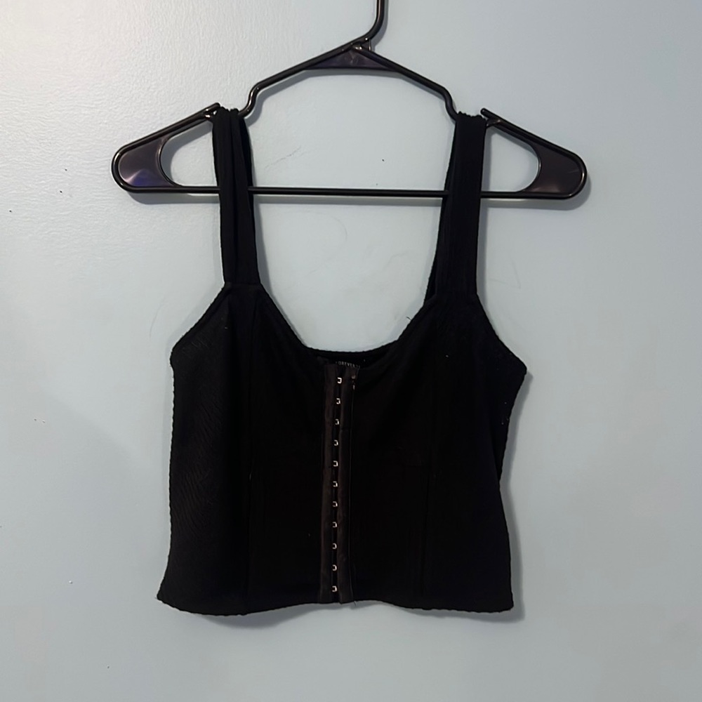 Black corset top